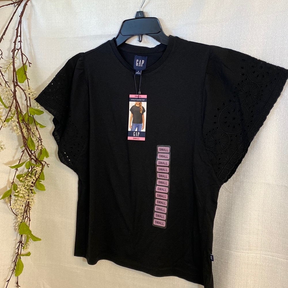 Gap blouse black sm BN